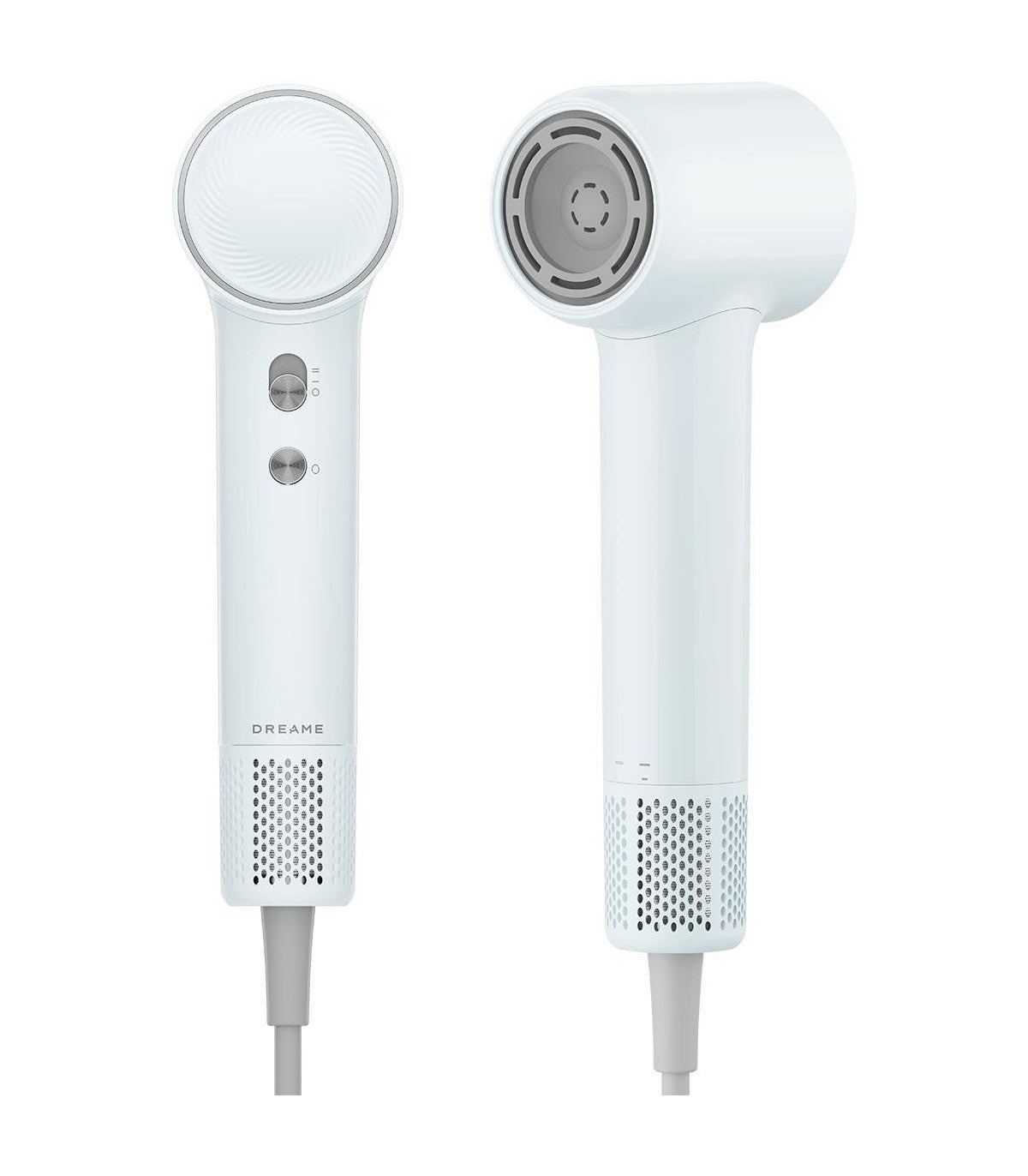 Dreame Mini AHG11A Hair Dryer — Blue — product and feature view 2