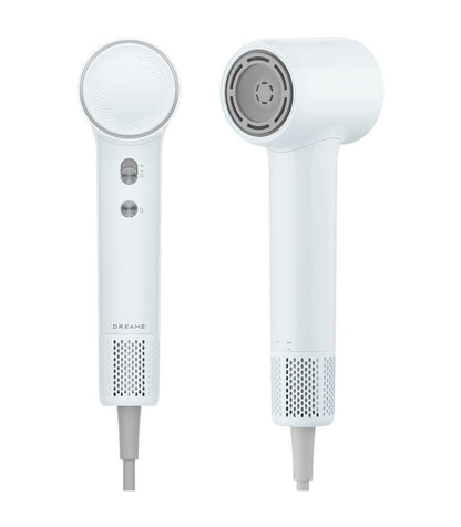 Dreame Mini AHG11A Hair Dryer — Blue — product and feature view 2