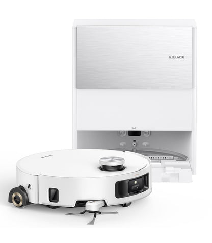 Dreame Aqua10 Roller Robot Vacuum & Mop — White — product and feature view 7