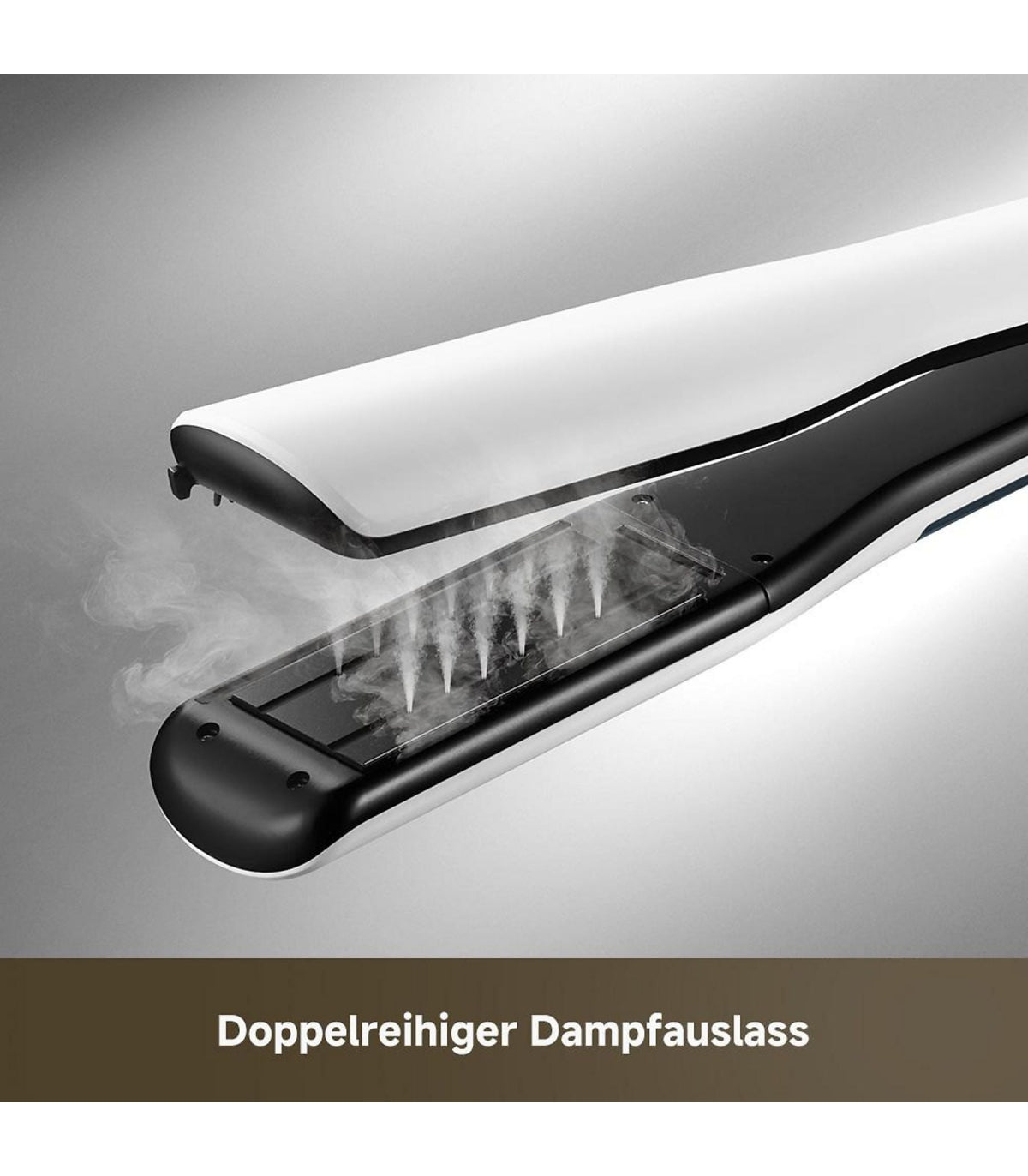 Dreame AuraSteam Straight AA01A Steam Straightener — White — product and feature view 12