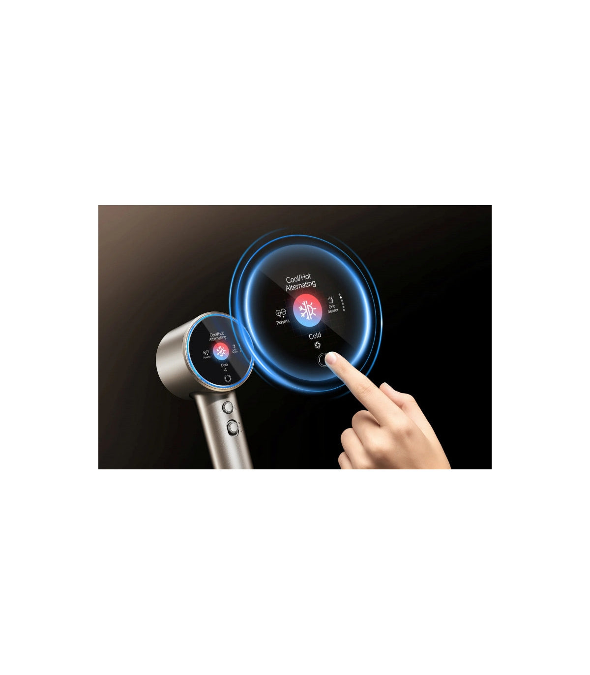 Dreame Grand AHG11C Hair Dryer — Gold — product and feature view 11