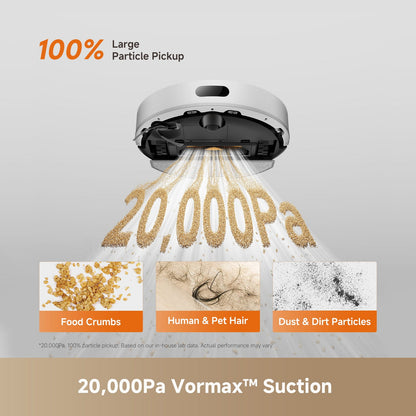 Dreame F20 Robot Vacuum & Mop — Black — product and feature view 10