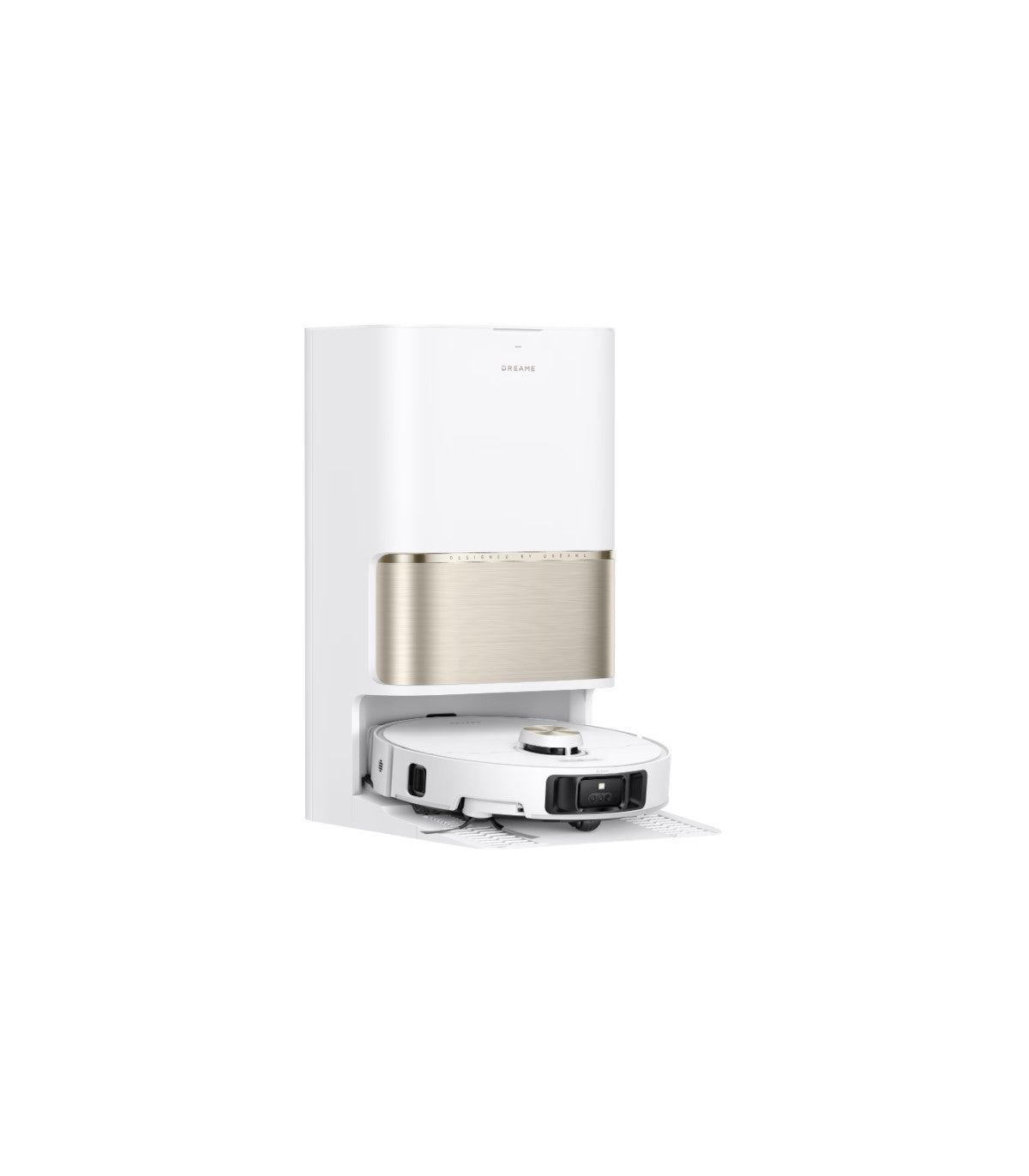 Dreame L50s Pro Ultra RLL88HE Robot Vacuum & Mop — White — product and feature view 3