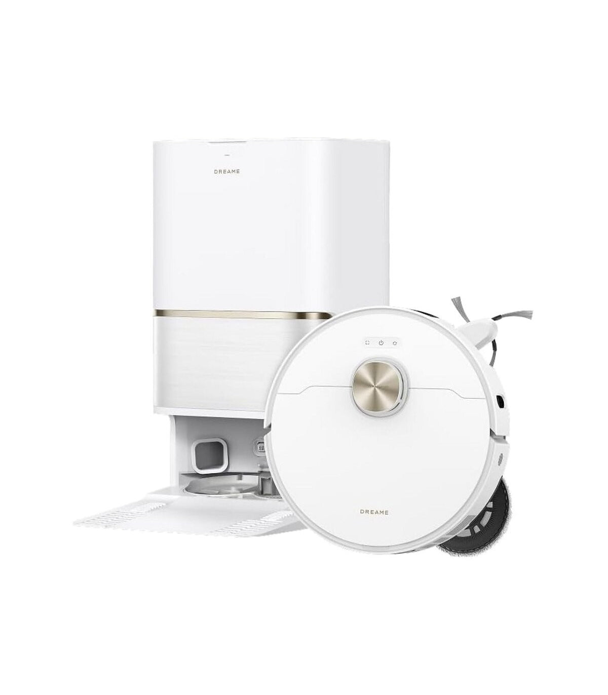 Dreame L50 Ultra AE Robot Vacuum & Mop — White — product and feature view 1