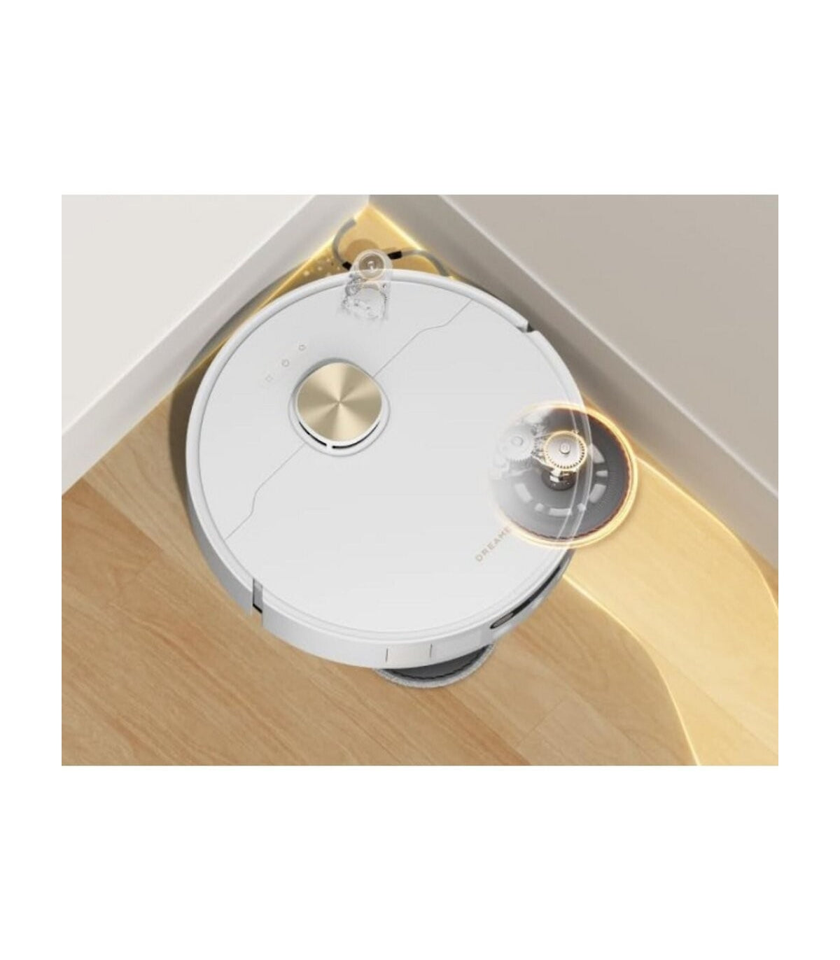 Dreame L50 Ultra AE Robot Vacuum & Mop — White — product and feature view 2