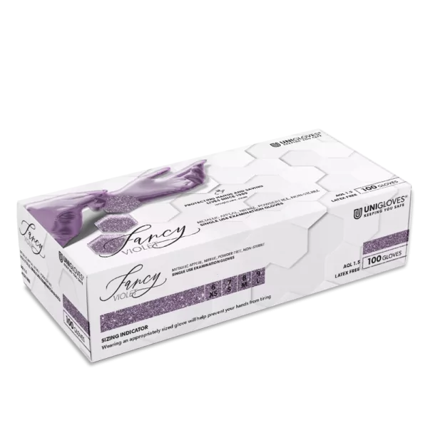 Nitrile Gloves UNIGLOVES Fancy Violet M (100 pcs)