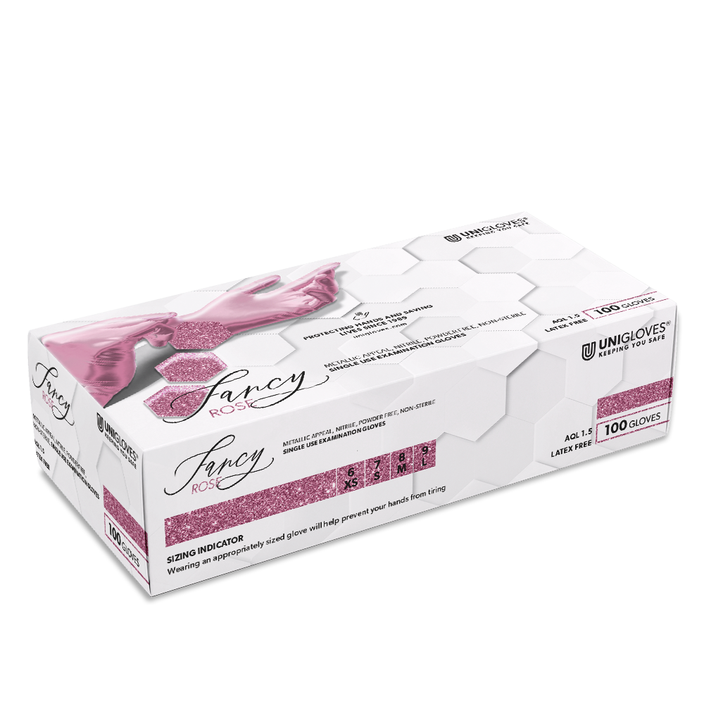 Nitrile Gloves UNIGLOVES Fancy Rose S (100 pcs)