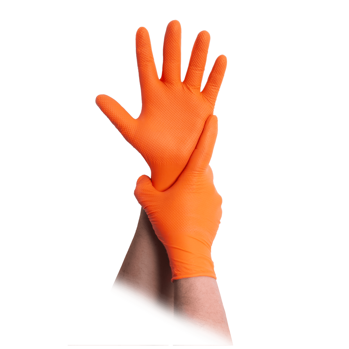 Nitrile Gloves MaiMed® Diamond Grip+, ORANGE, S (50 pcs)