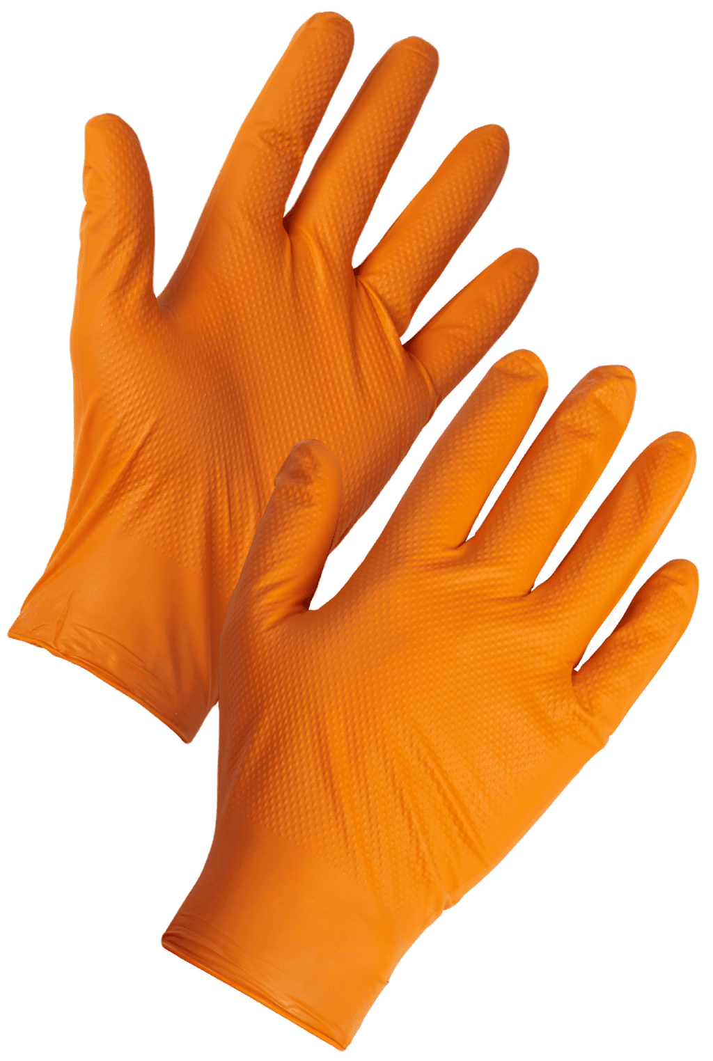 Nitrile Gloves MaiMed® Diamond Grip+, ORANGE, M (50 pcs)