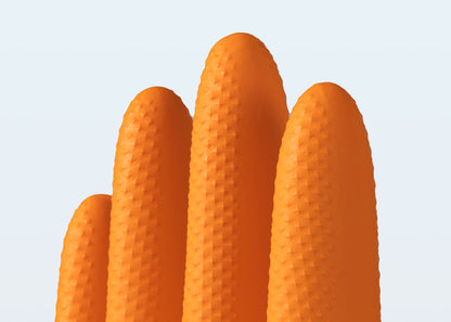 Nitrile Gloves MaiMed® Diamond Grip+, ORANGE, M (50 pcs)