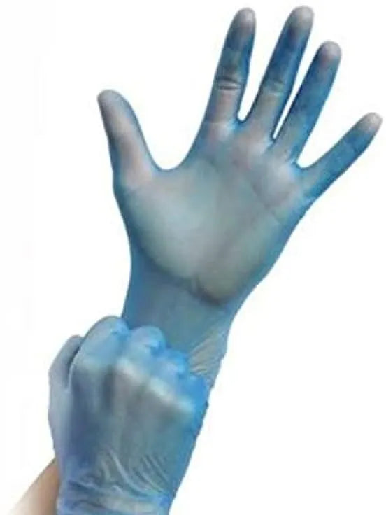 Vinyl Gloves MaiMed® Blue PF, M (100 pcs)