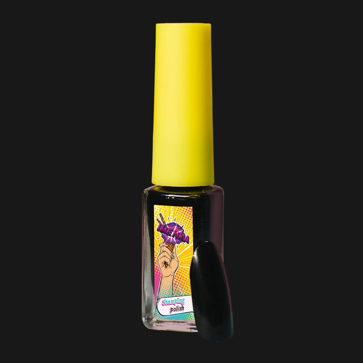 IMENKA Stamping Polish 002 Black 6 ml