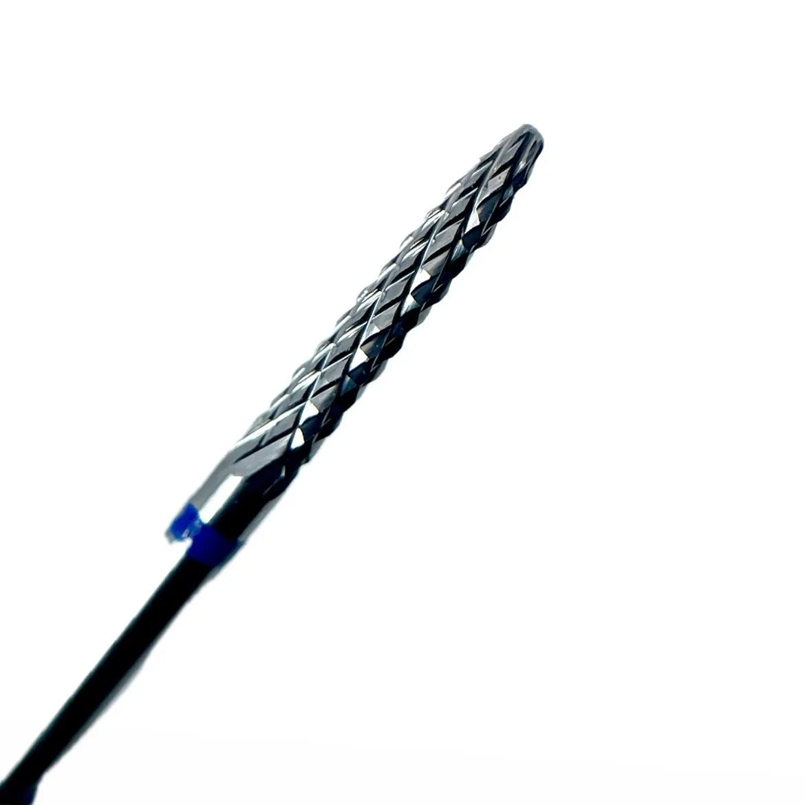 Hard alloy nail drill bit for gel and gel polish removal from the free edge, BLUE