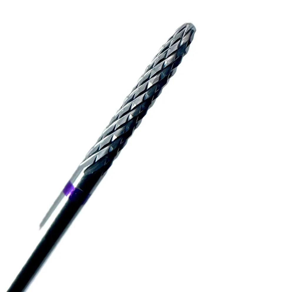 Hard alloy nail drill bit for gel and gel polish removal from the free edge, VIOLET