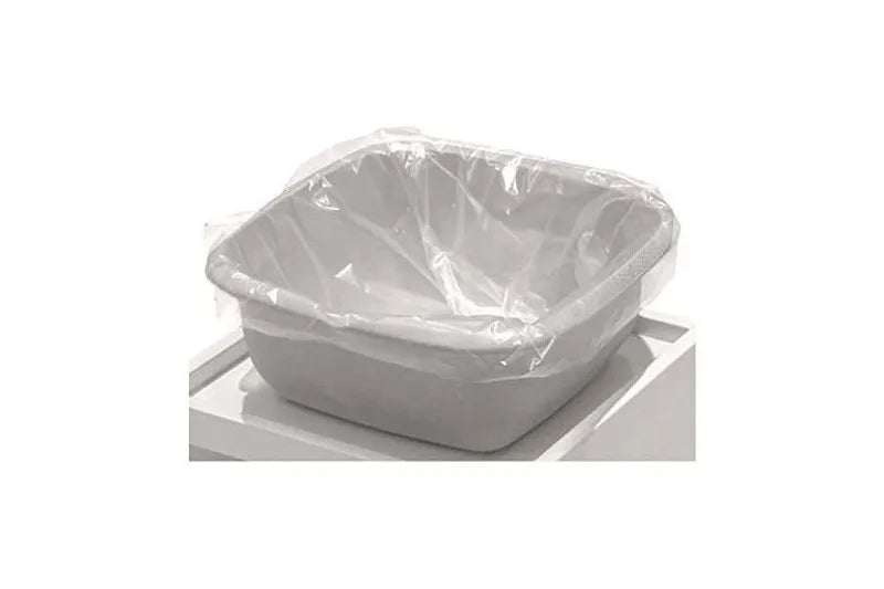 PEDICURE BATH PLASTIC BAGS, 100 PCS, CLEAR