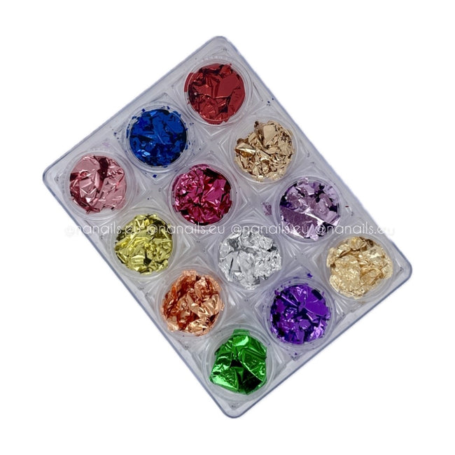 Foil in Jar SET, 12 colors