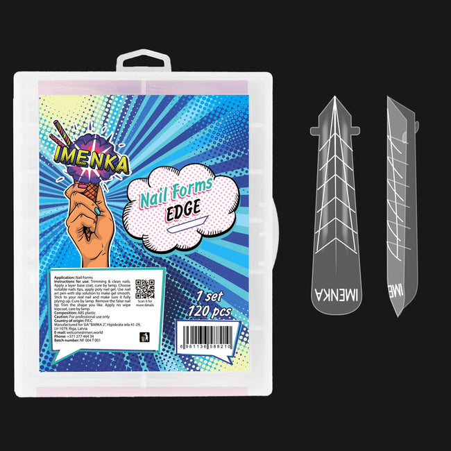 IMENKA Dual Nail Forms EDGE 120 pcs