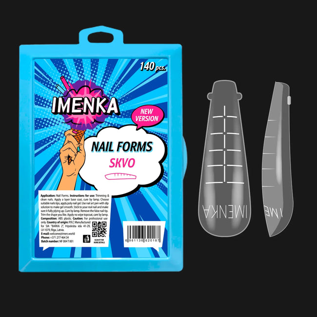 IMENKA Dual Nail Forms SKVO 140 pcs Version 2