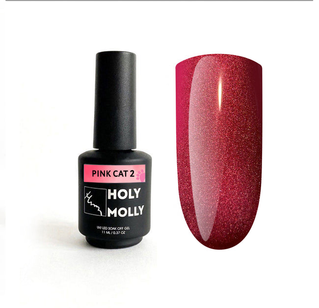 Gel Polish Holy Molly Pink Cat 2 11 ml (Cat eye)