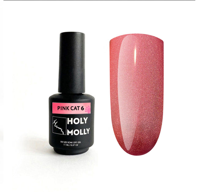 Gel Polish Holy Molly Pink Cat 6 11 ml (Cat eye)