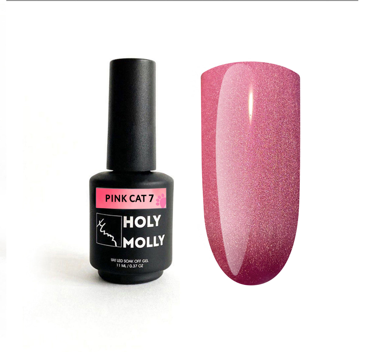 Gel Polish Holy Molly Pink Cat 7 11 ml (Cat eye)