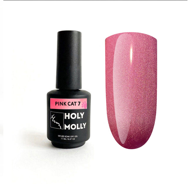 Gel Polish Holy Molly Pink Cat 7 11 ml (Cat eye)