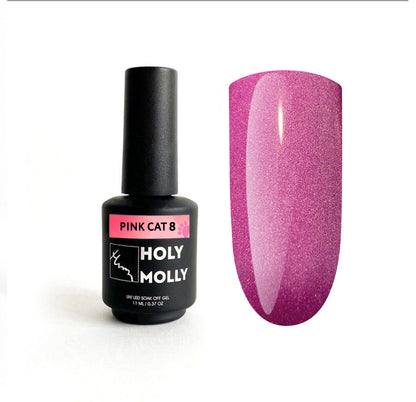 Gel Polish Holy Molly Pink Cat 8 11 ml (Cat eye)