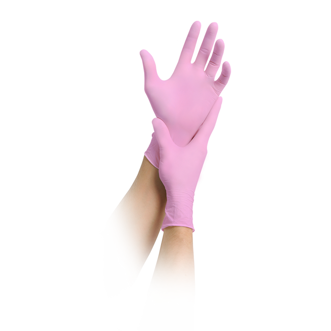 Gloves MaiMed® Nitrile Pink M (100 pcs)