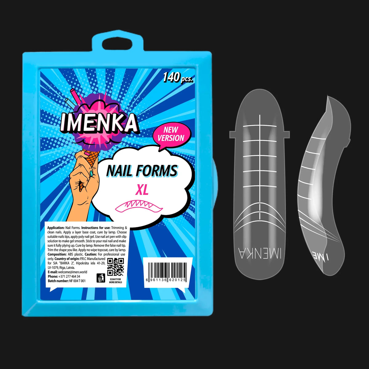 IMENKA Dual Nail Forms XL 140 pcs Version 2