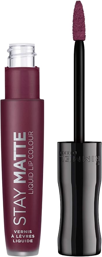 RIMMEL LONDON / STAY MATTE LIQUID LIP COLOUR - 800 Midnight