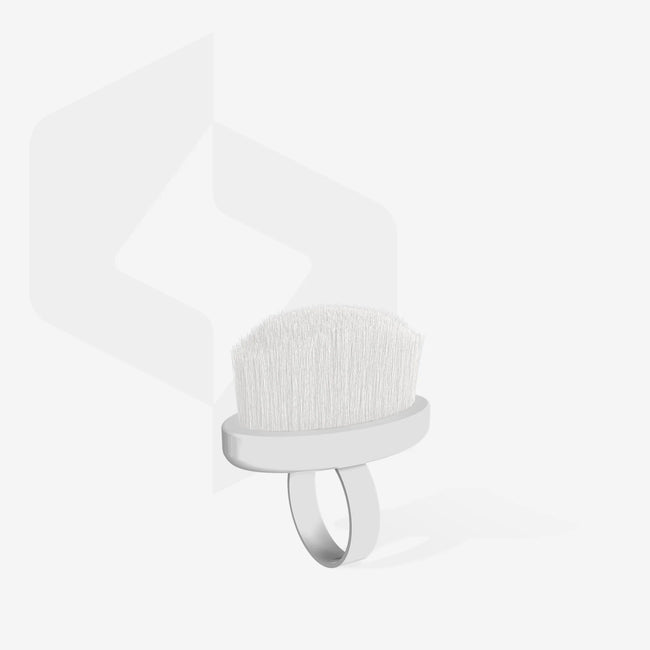 STALEKS Finger ring manicure brush for dust removal EXPERT 03 mini (10 pcs)
