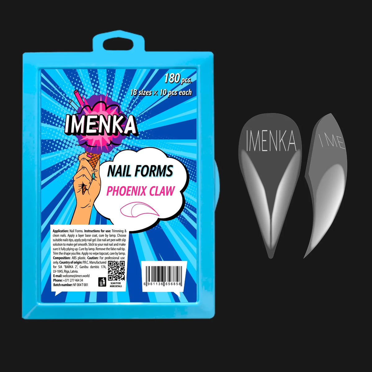 IMENKA Dual Nail Forms Phoenix Claw 180 pcs