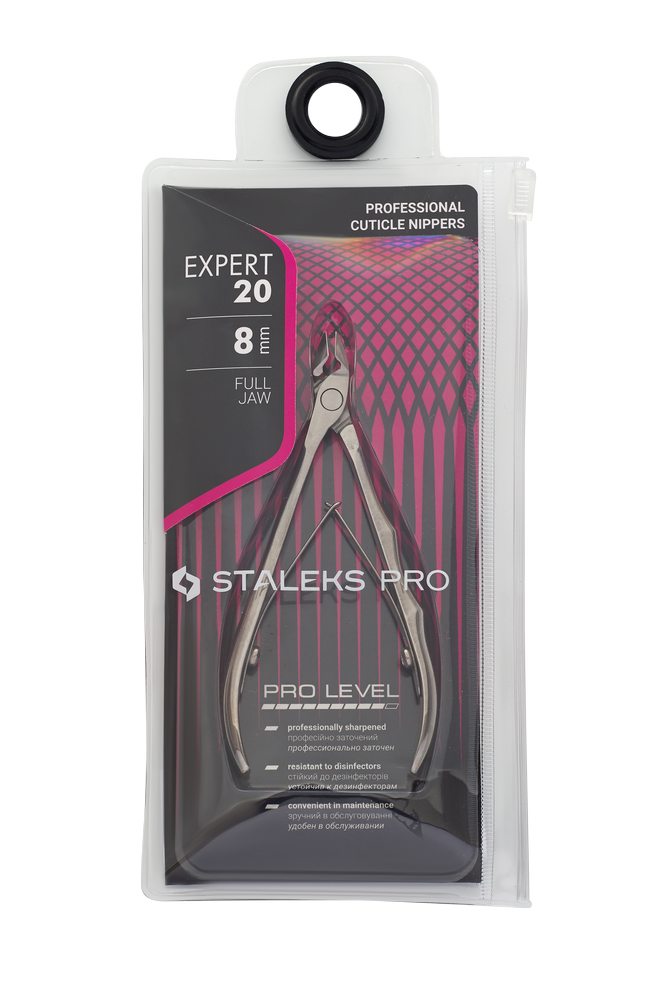 Professional cuticle nippers Staleks Pro Expert 20, 8 mm