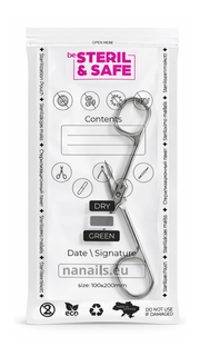 be STERIL&SAFE Kraft Pouches 100×200 mm (100 pcs) Transparent