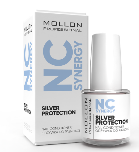MOLLON PRO SILVER PROTECTION NAIL CONDITIONER for damaged nails 15 ml