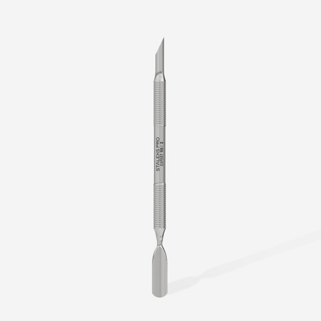 STALEKS Manicure pusher EXPERT 90 TYPE 2 (beveled and rounded wide pusher)