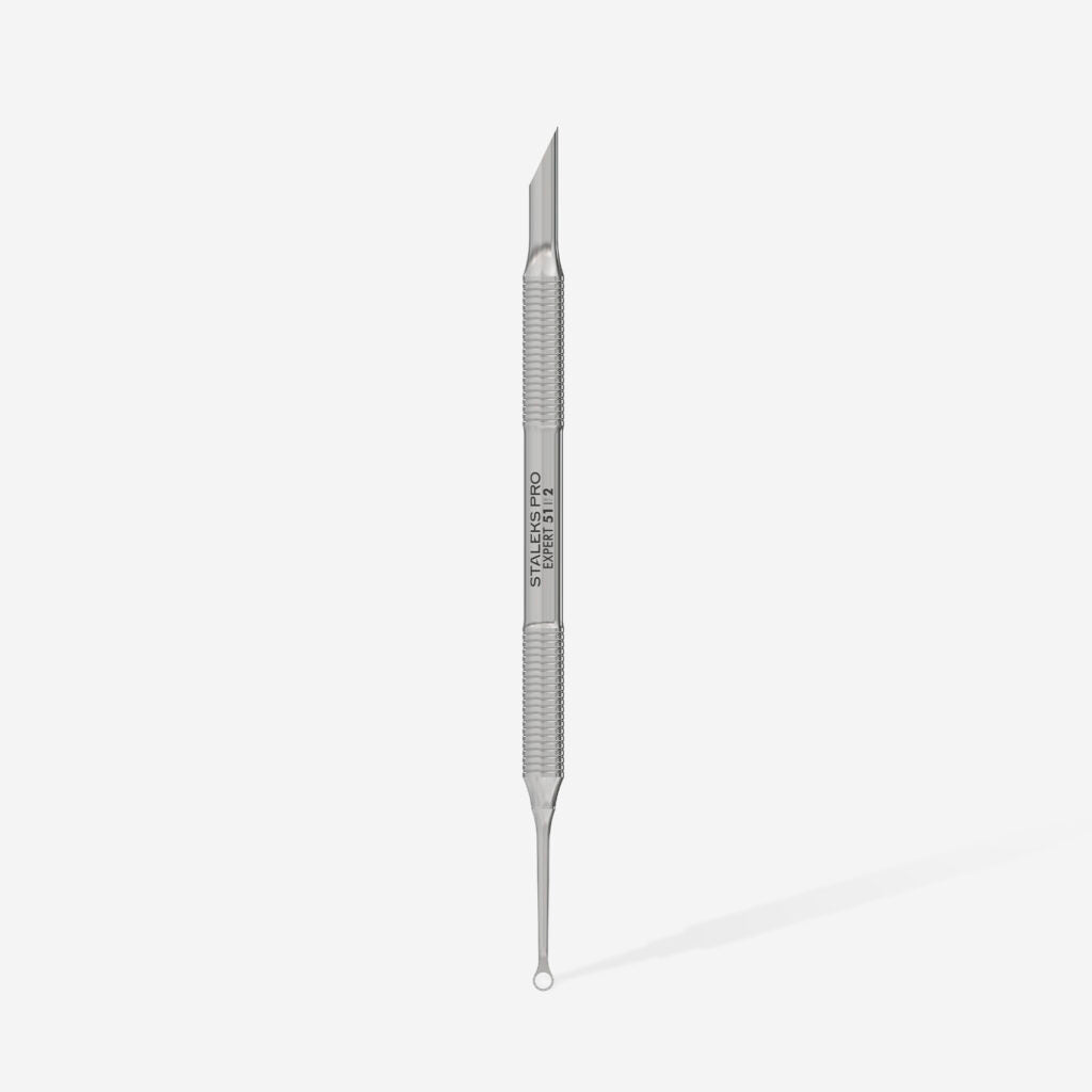 STALEKS Manicure pusher EXPERT 51 TYPE 2 (beveled and loop pusher)