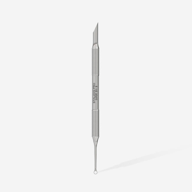 STALEKS Manicure pusher EXPERT 51 TYPE 2 (beveled and loop pusher)