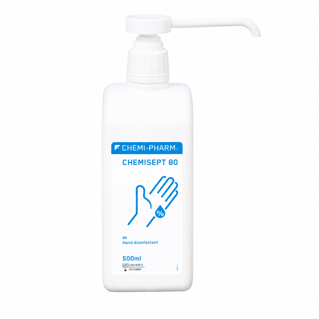 CHEMISEPT 80 Hand Antiseptic with Panthenol 500 ml