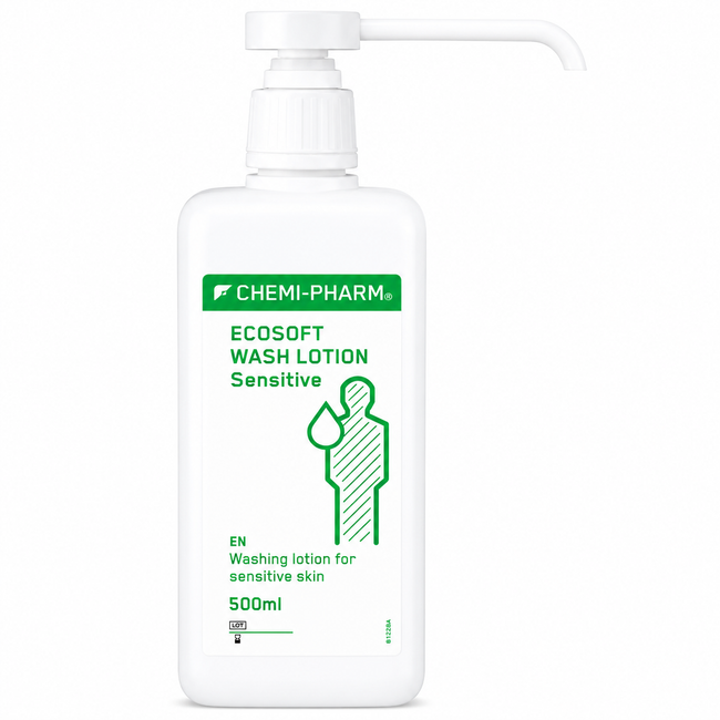 ECOSOFT WASH LOTION SENSITIVE – Gentle Liquid Soap for Hands, Body & Hair 500 ml