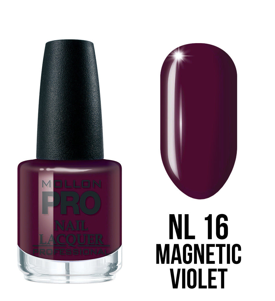 016 MAGNETIC VIOLET MOLLON HARDENING NAIL LACQUER 15 ml