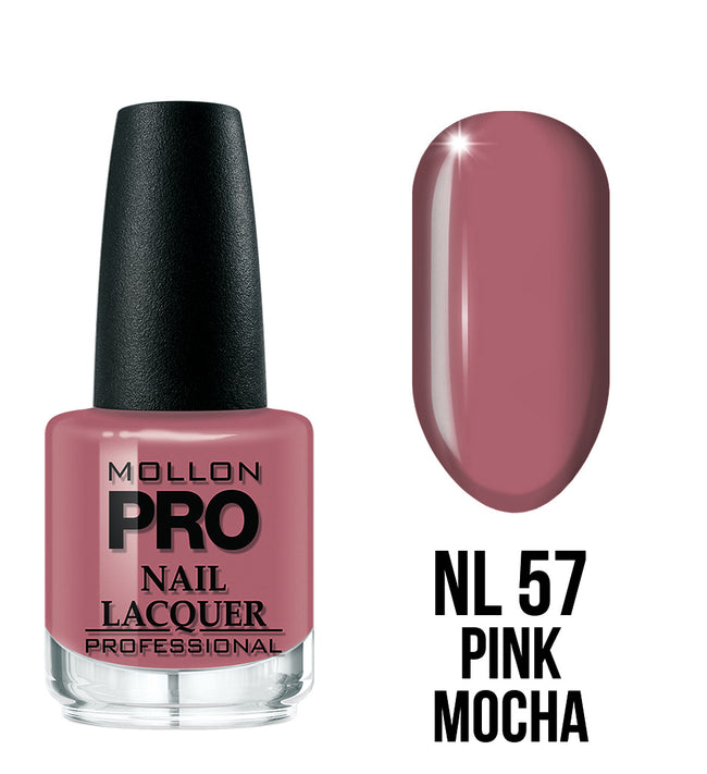 057 PINK MOCHA MOLLON HARDENING NAIL LACQUER 15 ml