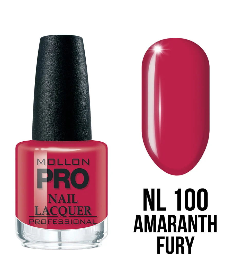 100 AMARANTH FURY MOLLON HARDENING NAIL LACQUER 15 ml