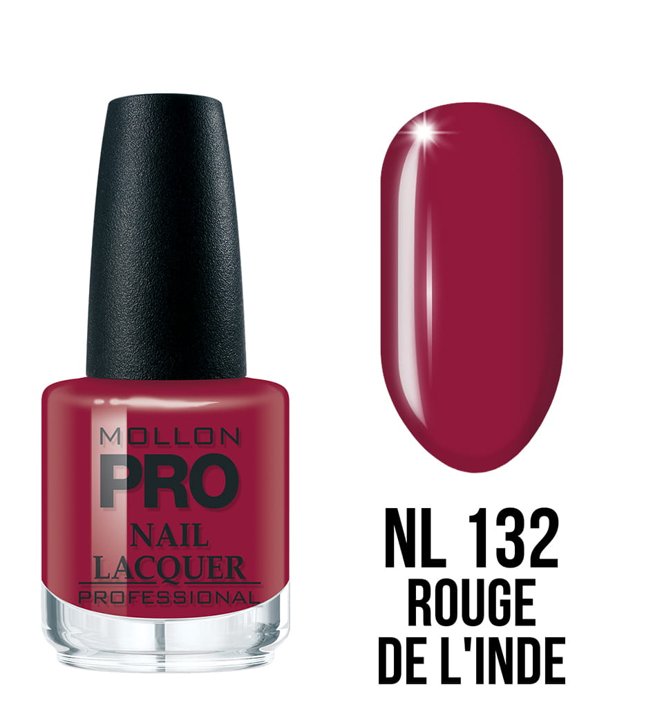 132 ROUGE DE L’INDE MOLLON HARDENING NAIL LACQUER 15 ml