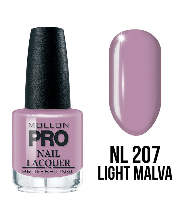 207 LIGHT MALVA MOLLON HARDENING NAIL LACQUER 15 ml