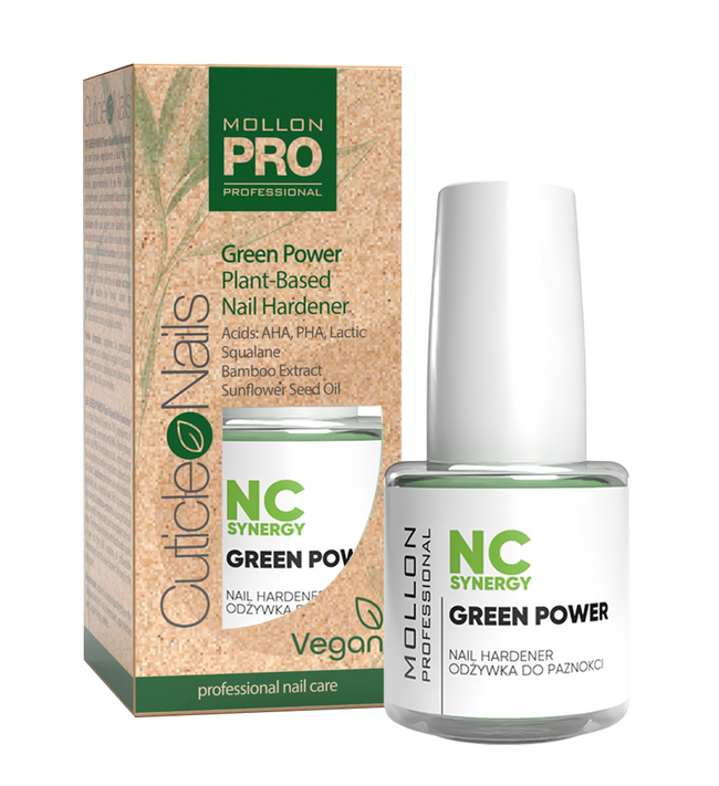 MOLLON PRO NAIL CONDITIONER GREEN POWER for thin, brittle and splitting nails 15 ml