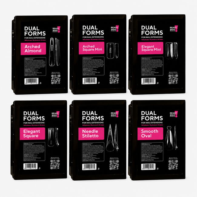 R2GO Dual Nail Forms Set - 6 forms