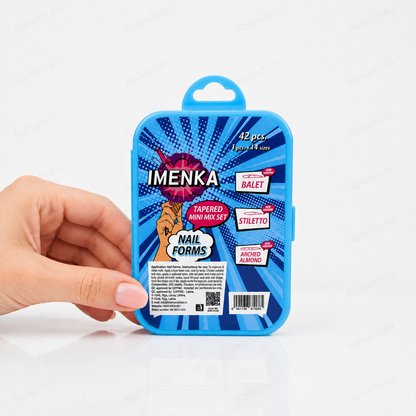 IMENKA Dual Nail Forms SQUARE MINI MIX 42 pcs