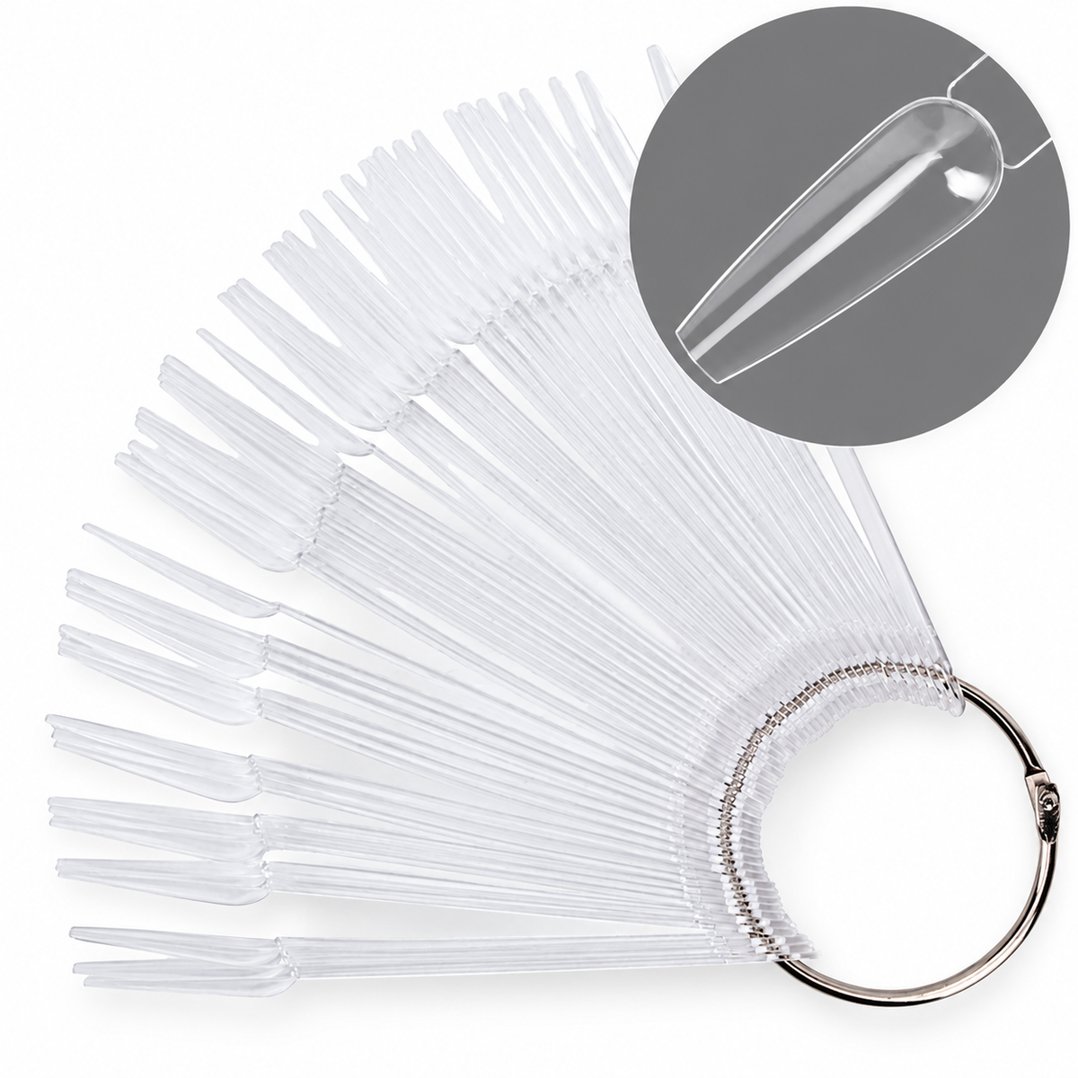 Color Chart Ballerina, 50 pcs, clear