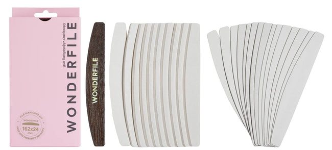 Wonderfile File Manicure Set with Wooden Base 162×24 mm